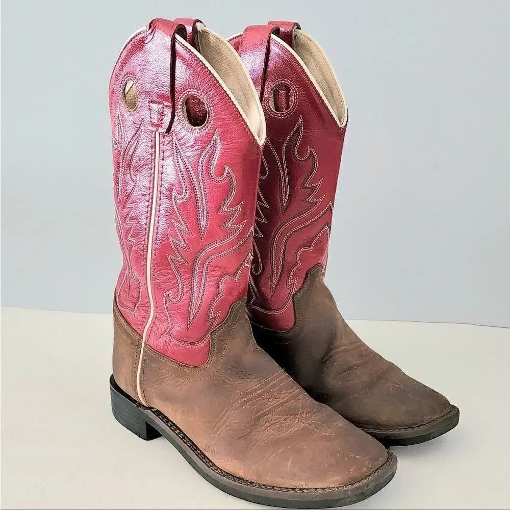 Old West western boots red women's EU size 35 US size 5